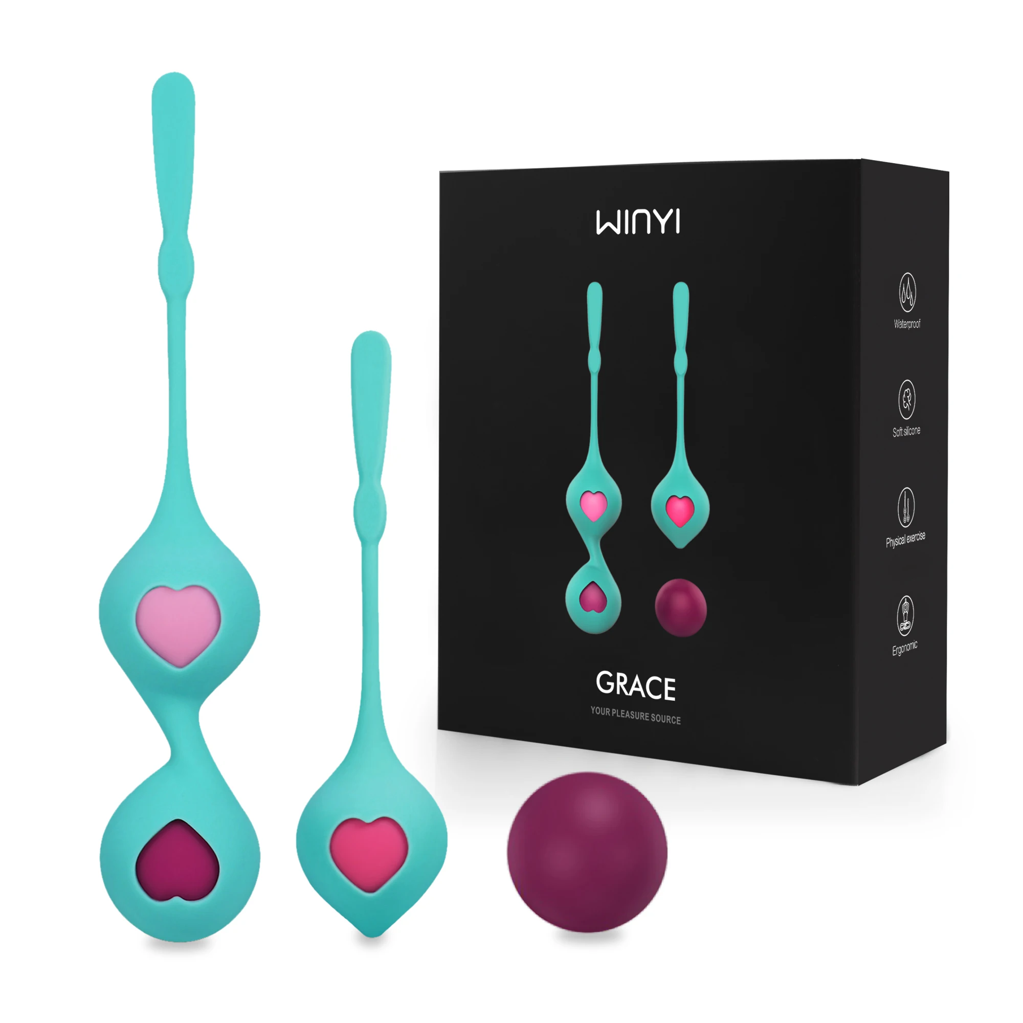 Chinese Sex Toys Silicone Exercise Love Kegel Balls Smart Sex Toy Kegel Balls For Women