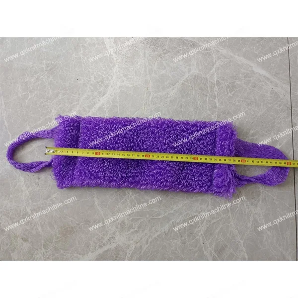 circular 2 feeder high terry bath towel cotton plastic strap making knitting machine