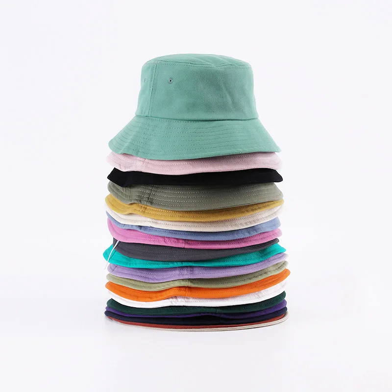 Hot selling customised logo hat plain blank wholesale custom bucket hats bulk