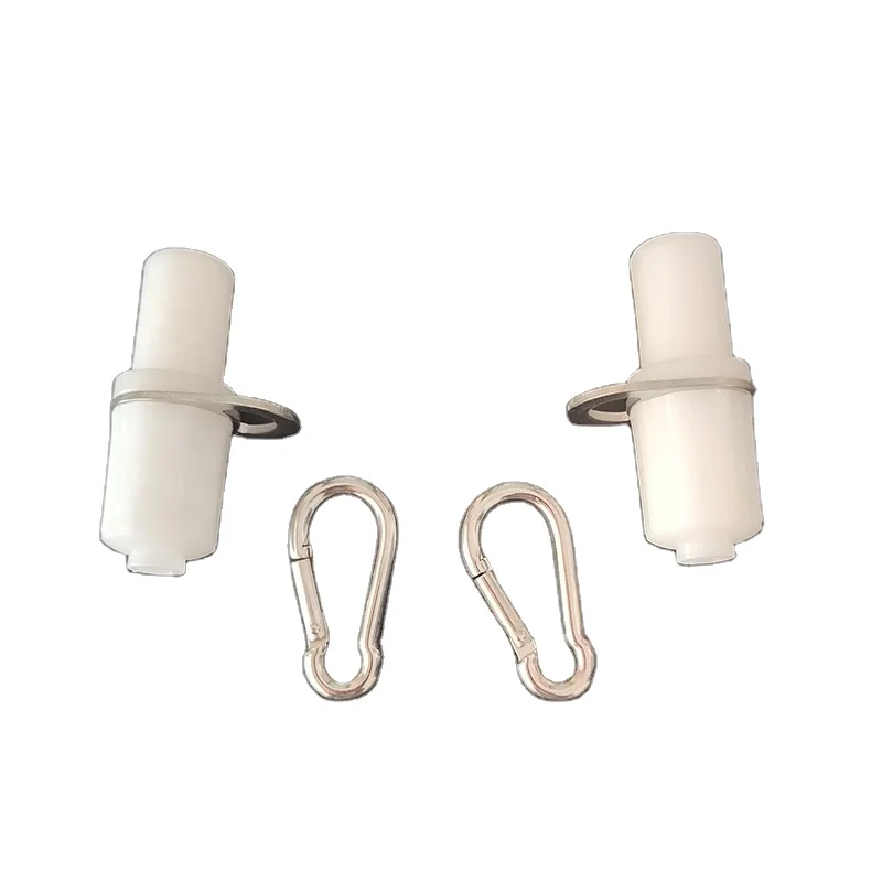 
Flag Pole Accessories White PP Plastic Flagpole Accessories PP Polypropylene Hanging Rod Plug Rotatable 