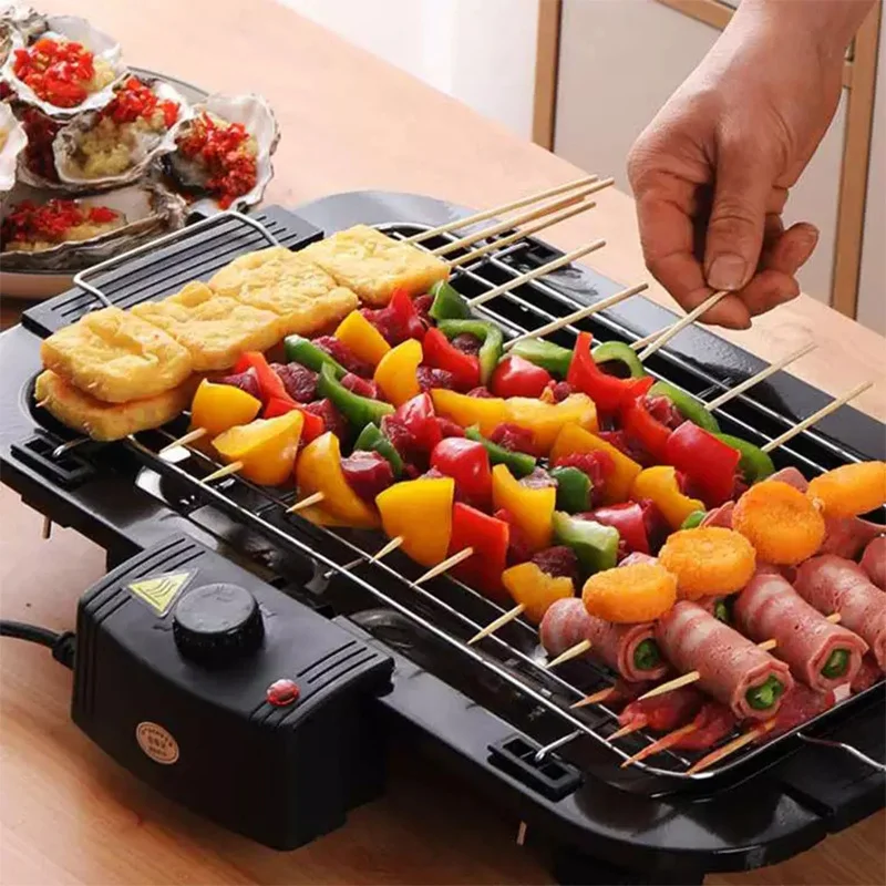 Factory Directly Tabletop Stainless Steel Family Party Barbeque Electric Smokeless Indoor Grill