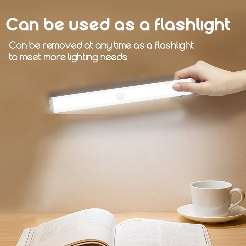 Usb Rechargeable Human Automatic Bedside Corridor Aisle Smart Body Sensing Night Led Emergency Light