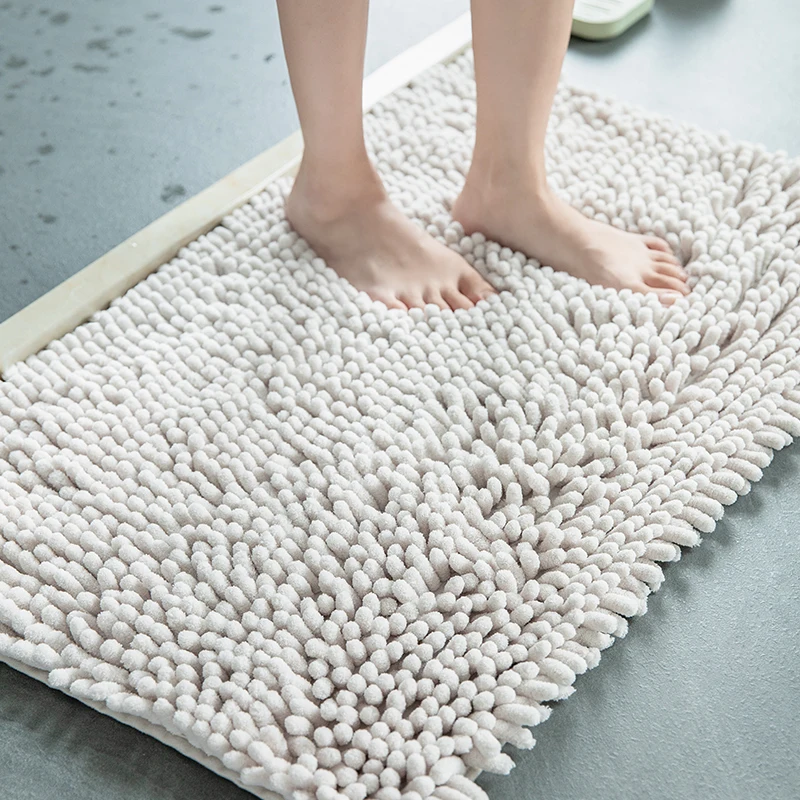 
Modern rug Soft New Arrival Washable Microfiber Chenille Rug Carpet Waterproof Bath Floor Mat 