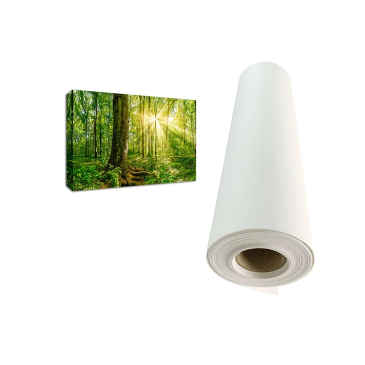 Экологически чистый полуглянцевый хлопковый рулон для струйной печати 420gsm, хлопковая ткань с принтом