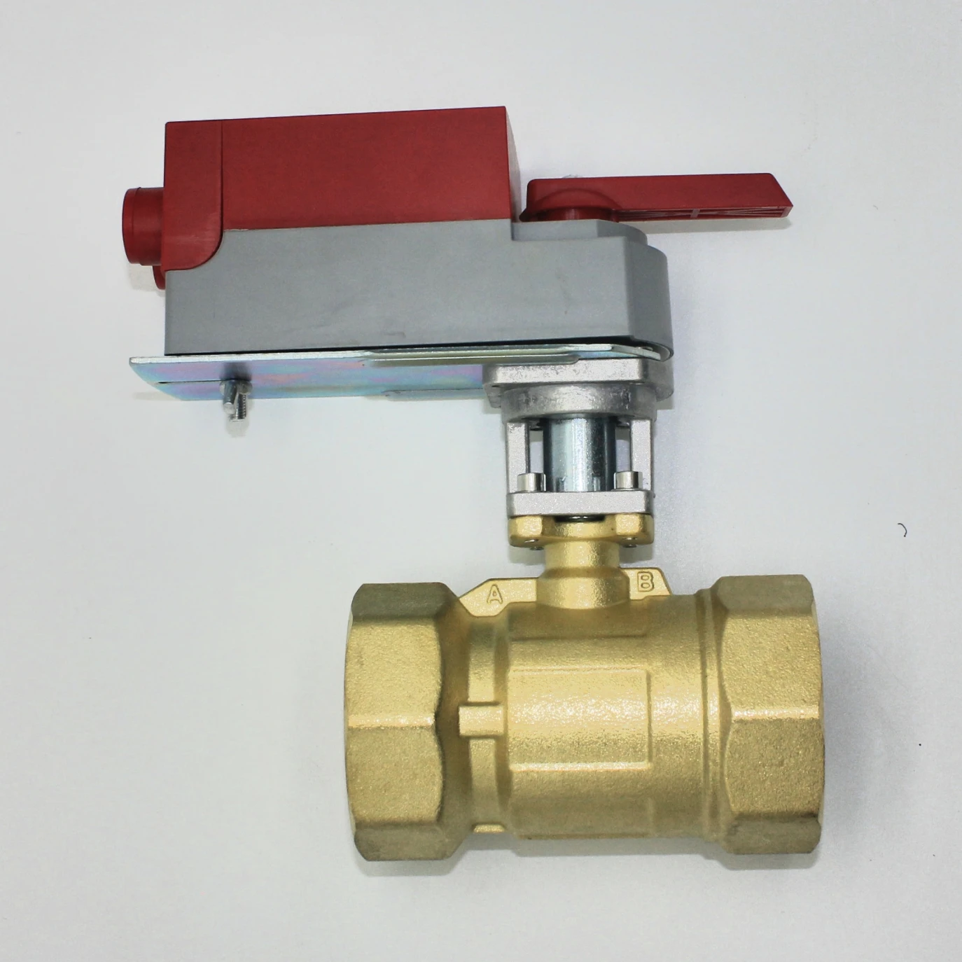 1-1/4 inch three way 220V Motorized Ball Valve with Brass Valve Body