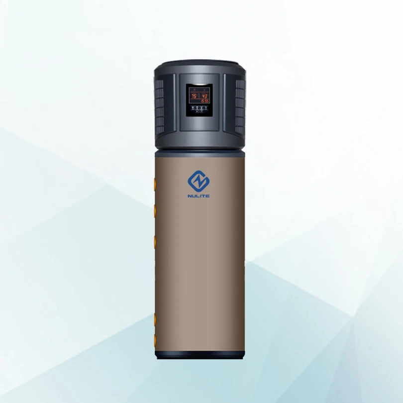 7kw dc inverter air water heat pump with solar 200L water tank shower hot water