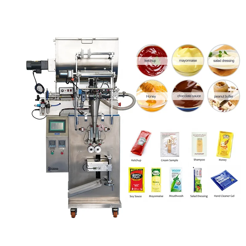 black pepper mayonnaise chili garlic paste tomato sauce packaging machine