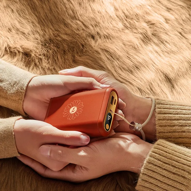 Rechargeable Electric Mini 10000mAh Portable USB Hand Warmer Power Bank OEM Factory
