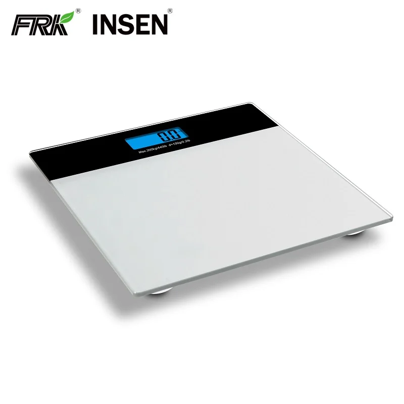 Hot selling LCD Digital Body Weight Bathroom Scale with Step-On Technology 200Kg 440Lb