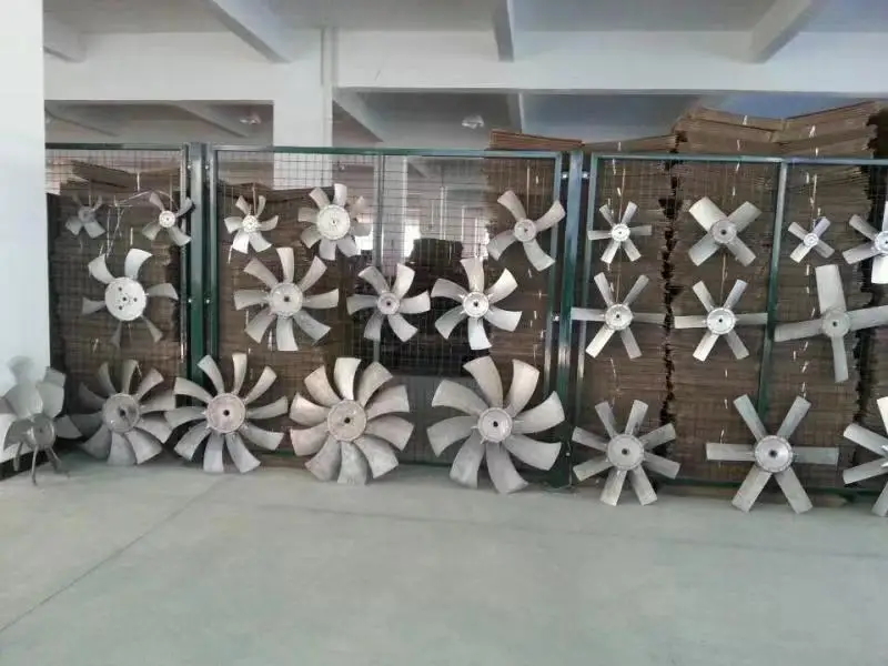 200mm - 2000mm diameter casting machined axial flow fan aluminum impeller