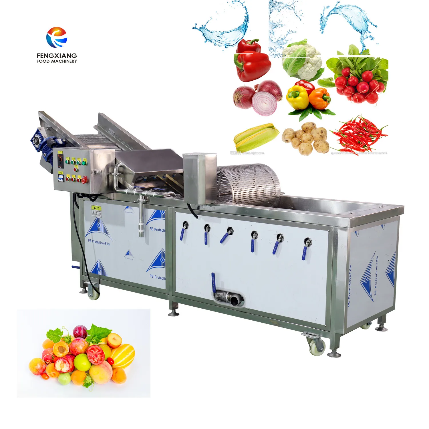 WA-1000 Vegetable Washing Machine Salad Lettuce Bubble Washing Machine