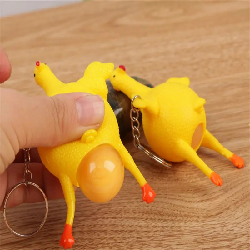 Surprise Squishy Toy Anti Stress Squeeze Toys Chicken&Eggs Laying Hens Funny Gadgets Novelty Autism Mood Relief Wholesale