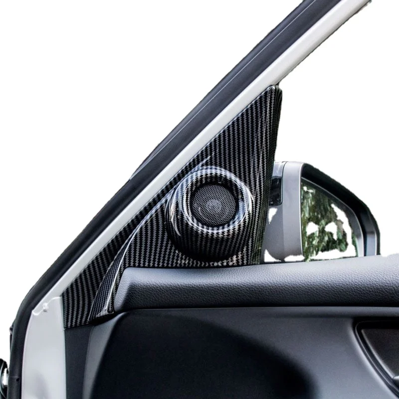 For Honda 10th Gen Civic 2016 2017 2018 2019 2020Fiber Grain Interior Front Door Speaker Window A Pillar Cover Trim Car Product