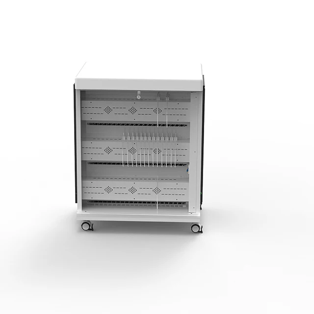 60-bit USB tablet mobile phones charger trolley storage charging cart charging cabinet