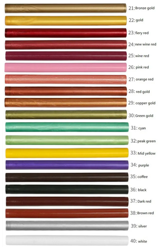 New 80 Colors DIY Sealing Wax Strips Seal Dedicated Stick Branding Paint Stamp Handmade Stamping