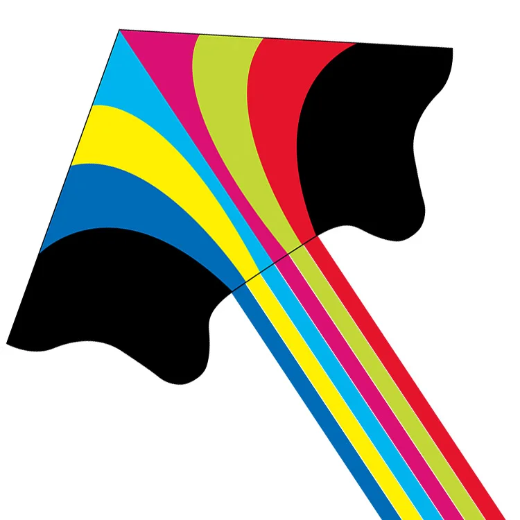 Wholesale Outdoor Toys Chinese 2021 New professional flying rainbow big delta kites easy flying