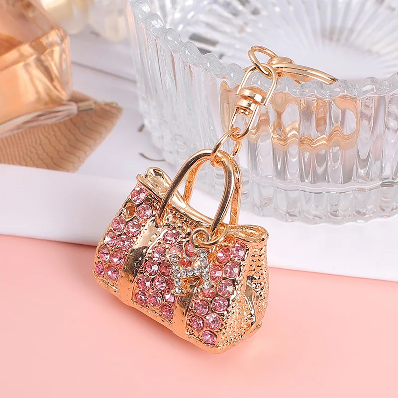 Производитель OEM сувенирный подарок бриллиантовый хрустальный горный хрусталь в наличии брелок форме сумки