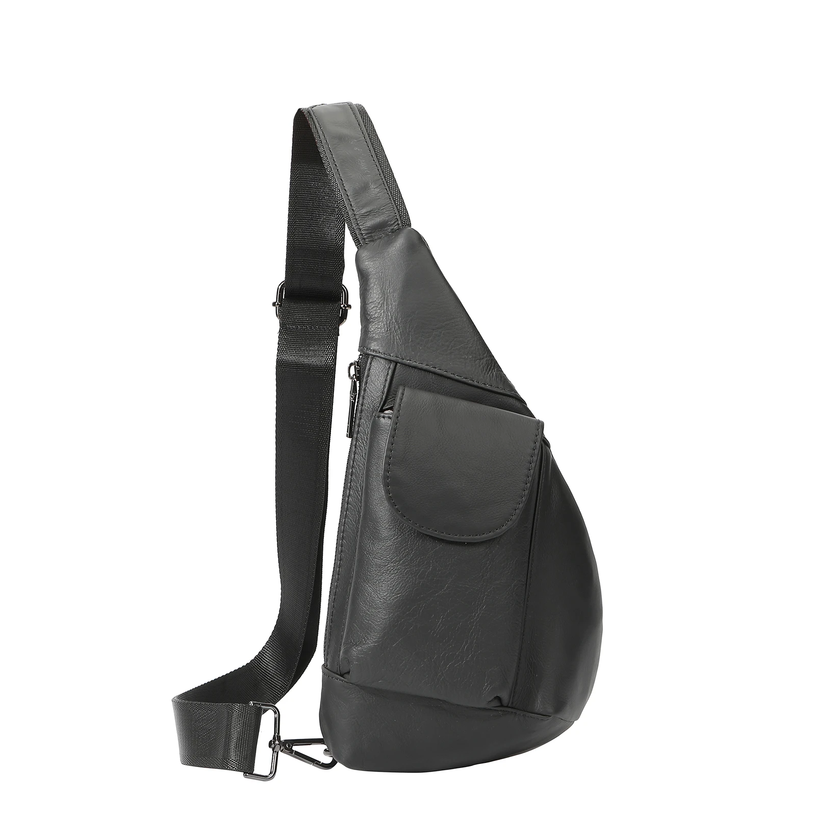 
Серая кожаная сумка на пояс для мужские нагрудные сумки кожаная поясная сумка на ремне для мужчин 