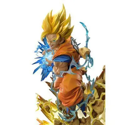 Popular Anime DBZ Super Saiyan Son Goku 25CM Action Figure PVC Model cartoon toy