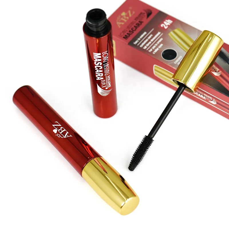 Silicone mascara brush wheel private label lengthening vegan black waterproof volume mascara 3d