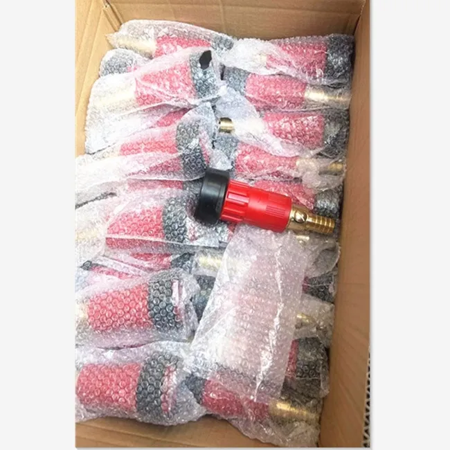 Production of adjustable plastic and brass fogger nozzle direct flow and rain flow fire nozzle firefighting nozzle