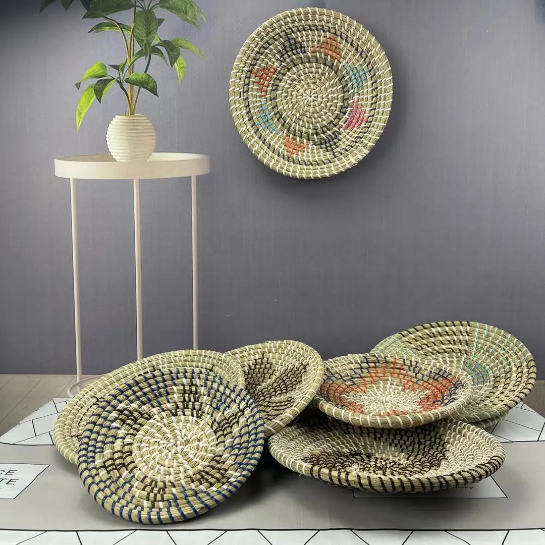 
Wall Basket Decor Basket Wall Decor Boho Rattan Wall Decor Hanging Woven Wall Basket Seagrass Wall Decor for Living Room or Bedr 