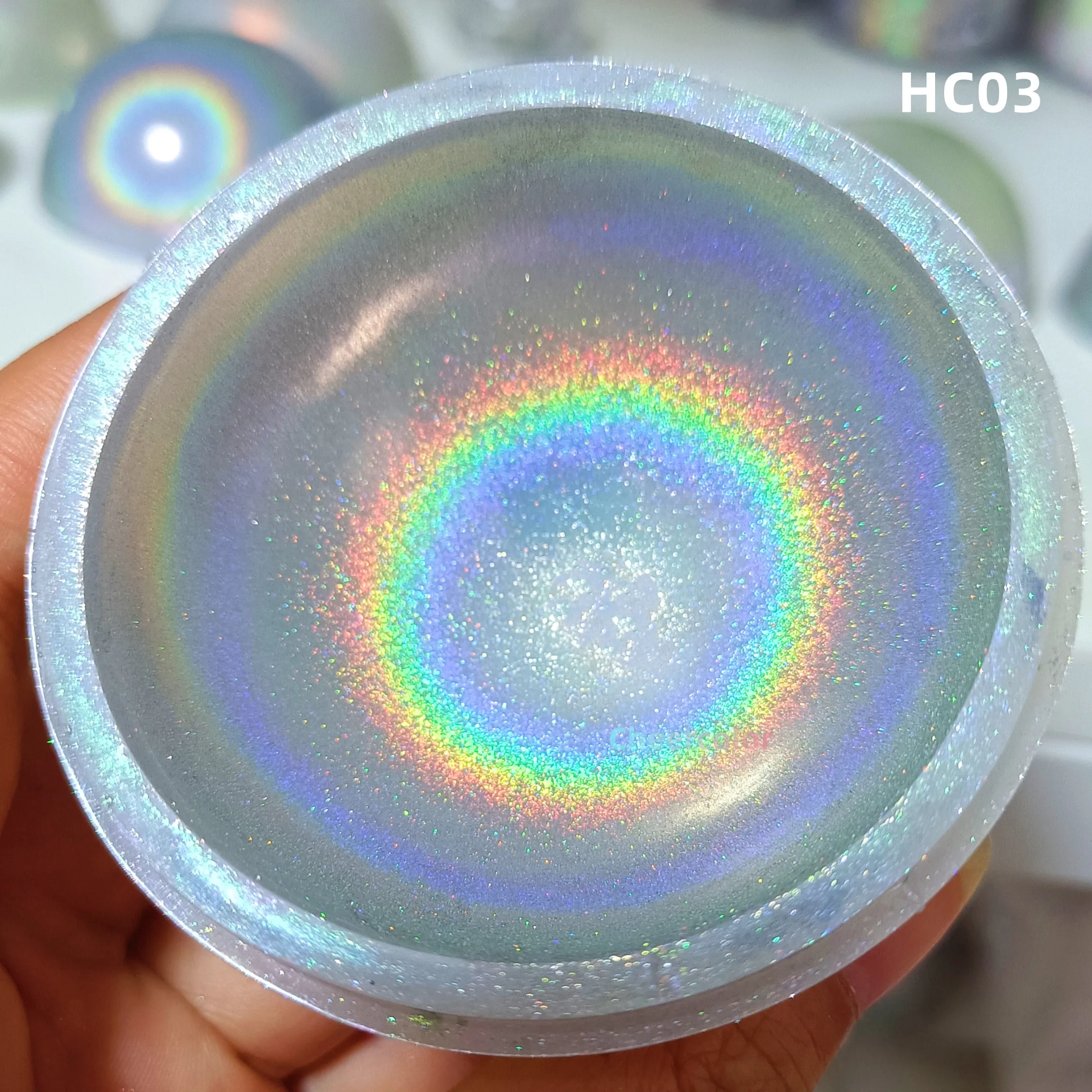 High-quality holographic nailpolish  powder pigment chrome dream rainbow powder for makeup nail art