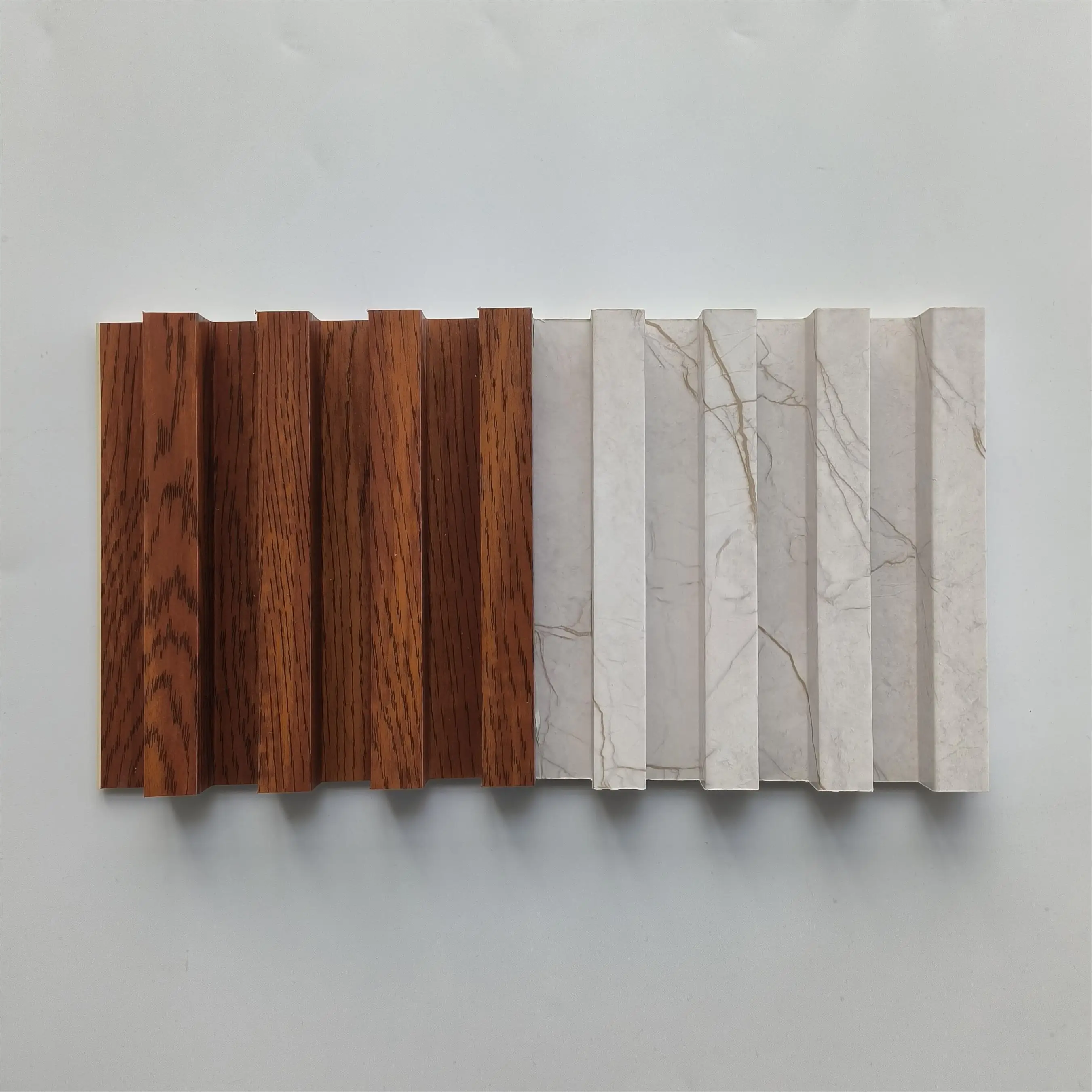 Water-proof Interior wall decor board with faux look wall cladding panel wooden plastic ceiling panel WPC wall panel