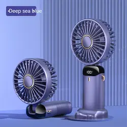 Оптовая продажа 2023, маленький Ручной Карманный Походный вентилятор со светодиодной подсветкой, перезаряжаемый Электрический Ручной USB-вентилятор, портативные мини-вентиляторы
