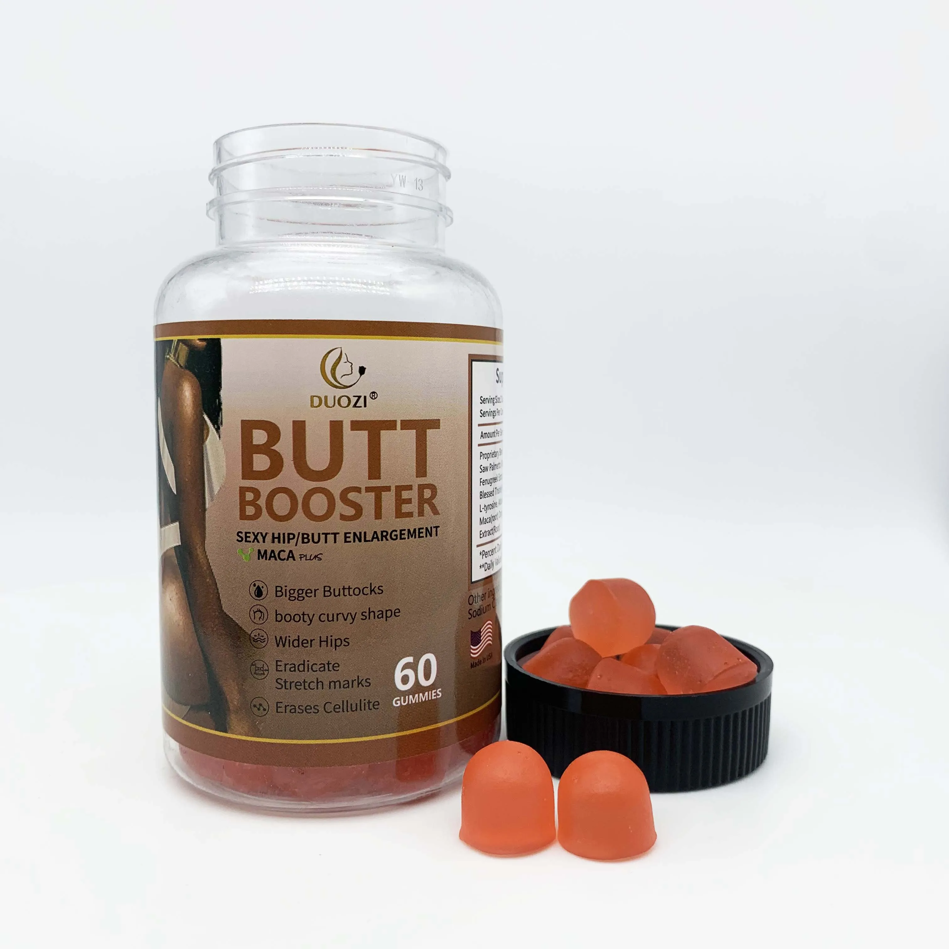 Duozi maca butt enlargement gummies Bbl Enhancement Gummy Vitamin Ginseng Booty Butt Increase butt hips enlargement gummies