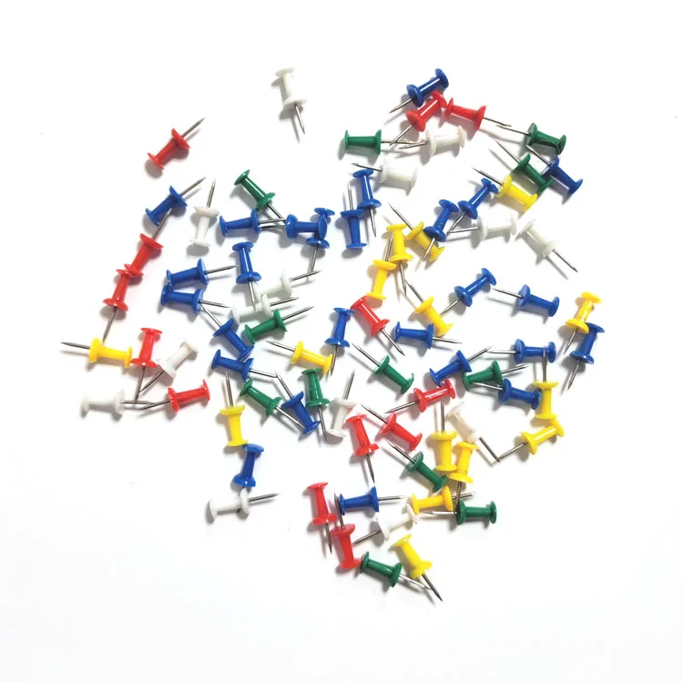 Factory Price Round Head Colorful Push Pin School Decorative Metal Map Pins Drawing Pin
