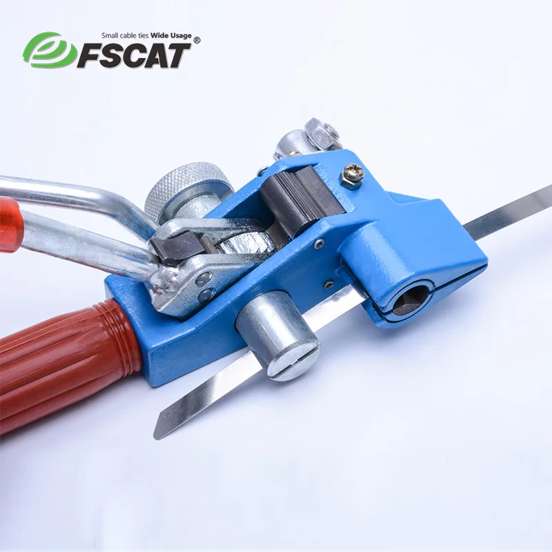 FSCAT Stainless steel cable tie bunching Tool tensioner TQ-200B manual cable tie tool 4.6MM-12.0MM