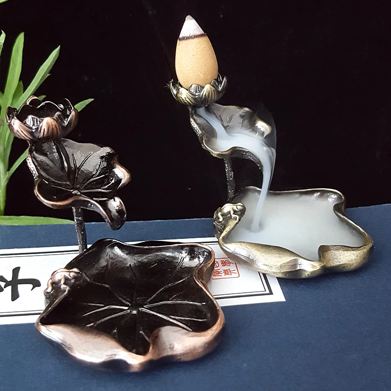 Factory Wholesale Non-rusting Metal Cone Incense Holder Burner Backflow Incense Burner