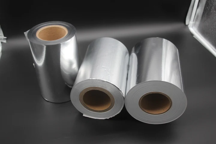 SZJOHNSON  China factory 50 Micron Bright Metallized BOPP Single Sided with rubber self adhesive film