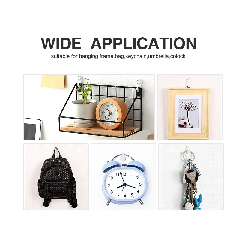 Non-Trace Wall Picture Plastic Hook  Hard wall Drywall hanger for Photo Frame Hanging