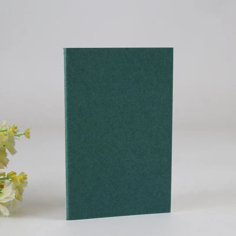 Custom Printing Logo A6 A5 B5 Size Stitching Composition Book Recycled Kraft Paper Softcover Notebook Exercise Book for School