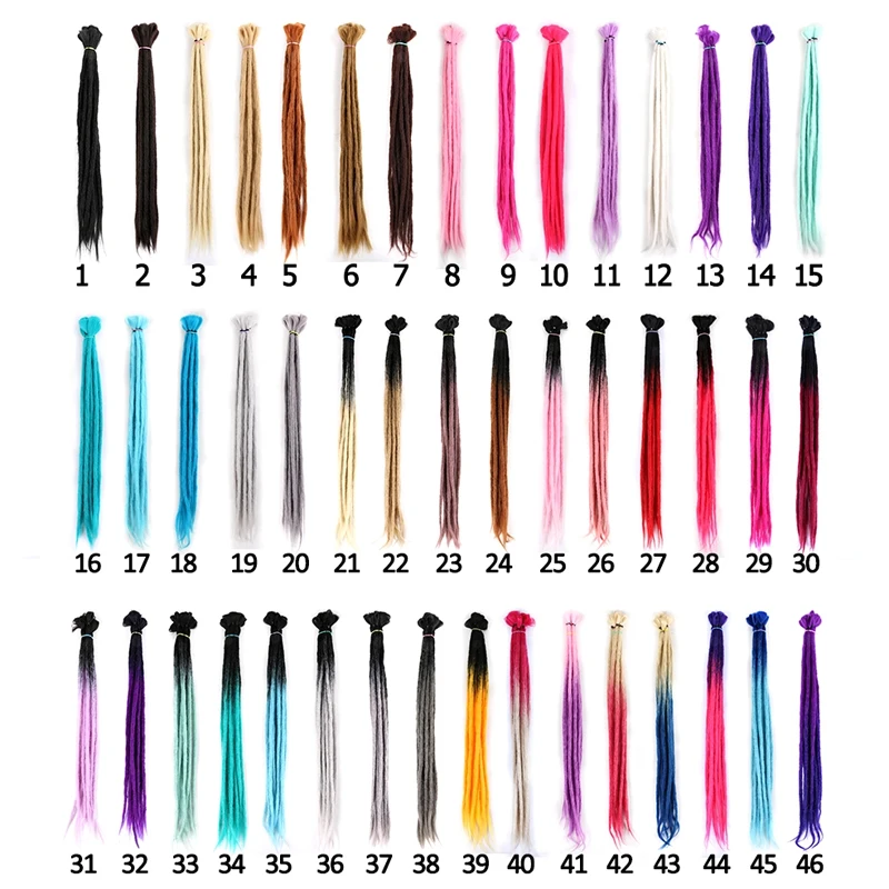 Удлинители волос перманентные удлинители дредов ручной работы для мужчин и женщин черные натуральные волосы