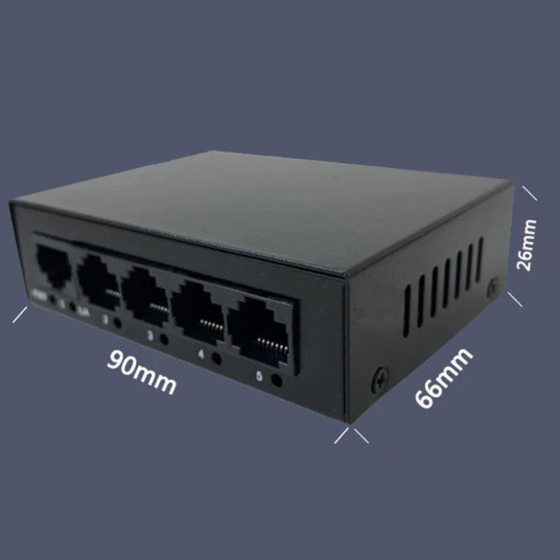 Мини-стальной сетевой коммутатор 100 гигабитный порт 5/8/16/24 Ethernet shunting hub Оптовая Продажа 10/100 Мбит/с