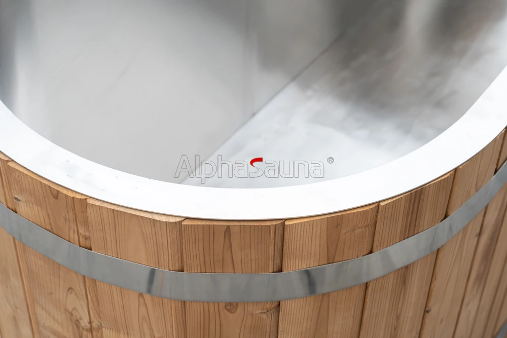 Wi-fi Cold Plunge Chiller Wooden Ice Bath Outdoor Tub