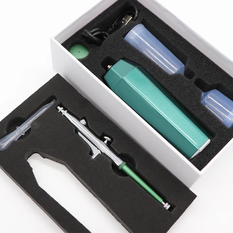 New Products Cordless Beauty Makeup Airbrush Kit  Facial Oxygen Machine TC-08AK for makeup,cake decorating Aerograf kit