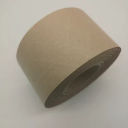 Eco Friendly Biodegradable kraft paper package tape Reinforced Custom Printed Gummed kraft paper tape