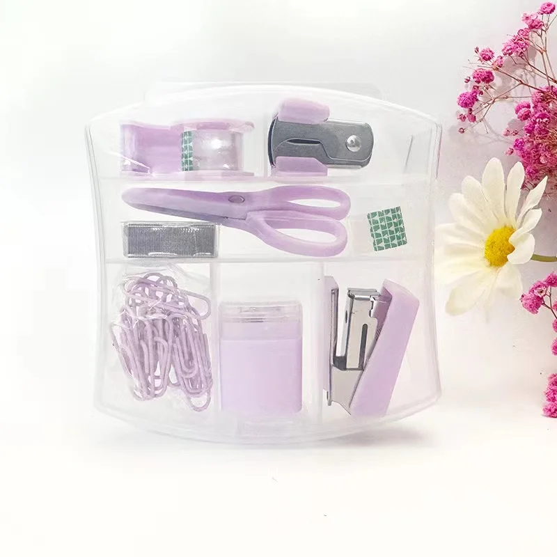 Sachool Essential Mini Office Stationery Supply Kits Metal Paper Plastic School and Student Use Office Accessories