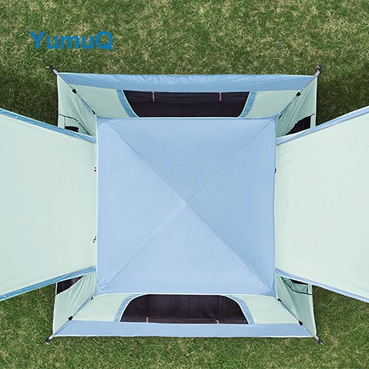 YumuQ Automatic Pop Up Outdoor Six-horned Outside Tent Camping Manufacturers Wholesale For 3-4 Persons