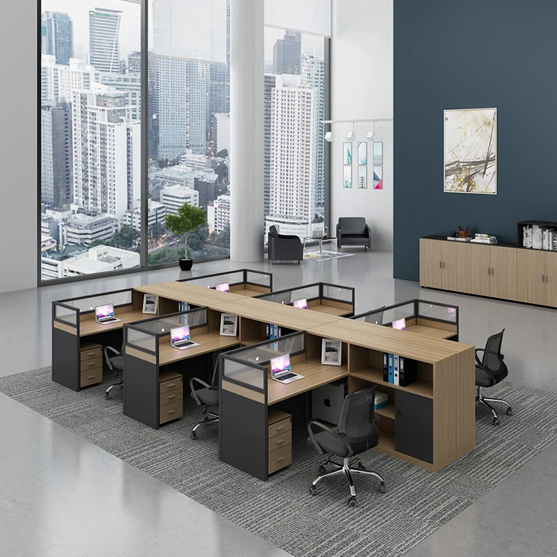 Wholesale Price Plane Office Cubicles Office Desk Workstation Office Partitions Table L Shaped Workstation