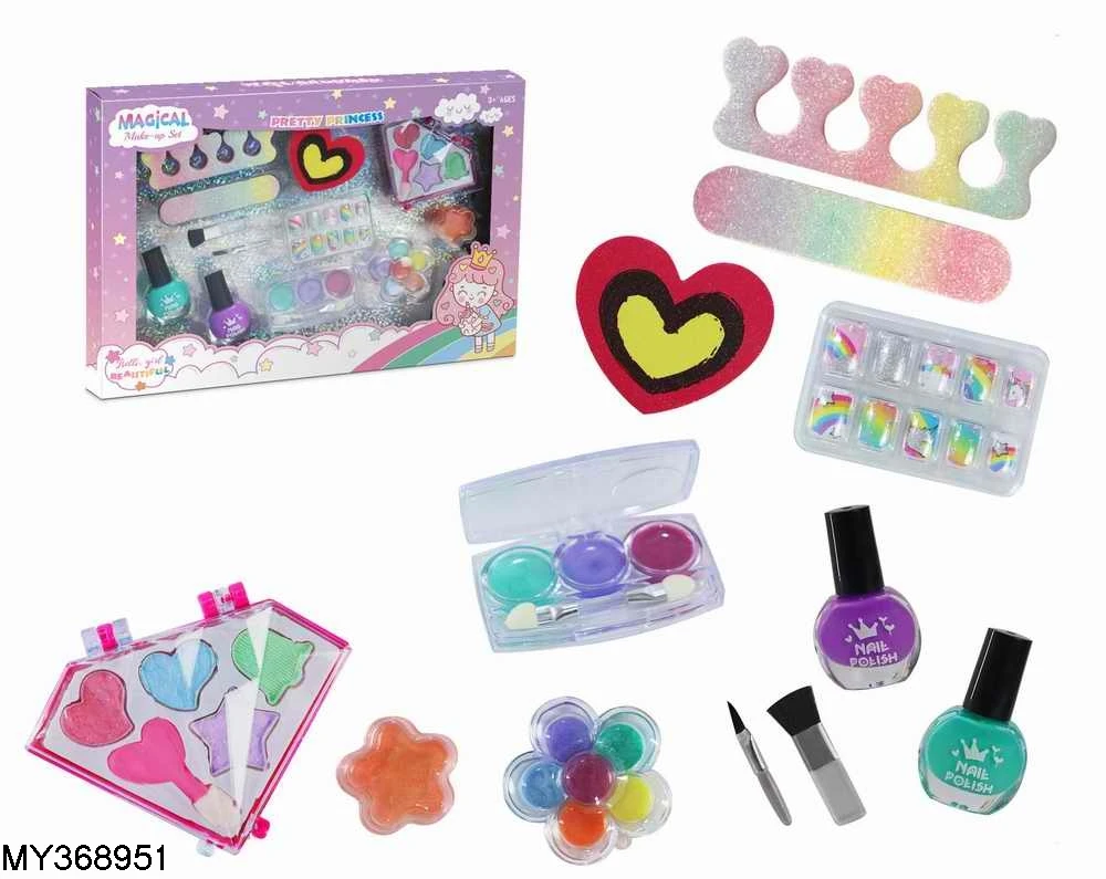 Pretend fashion girls beauty play set kids makeup sets kit girls cosmetic toys