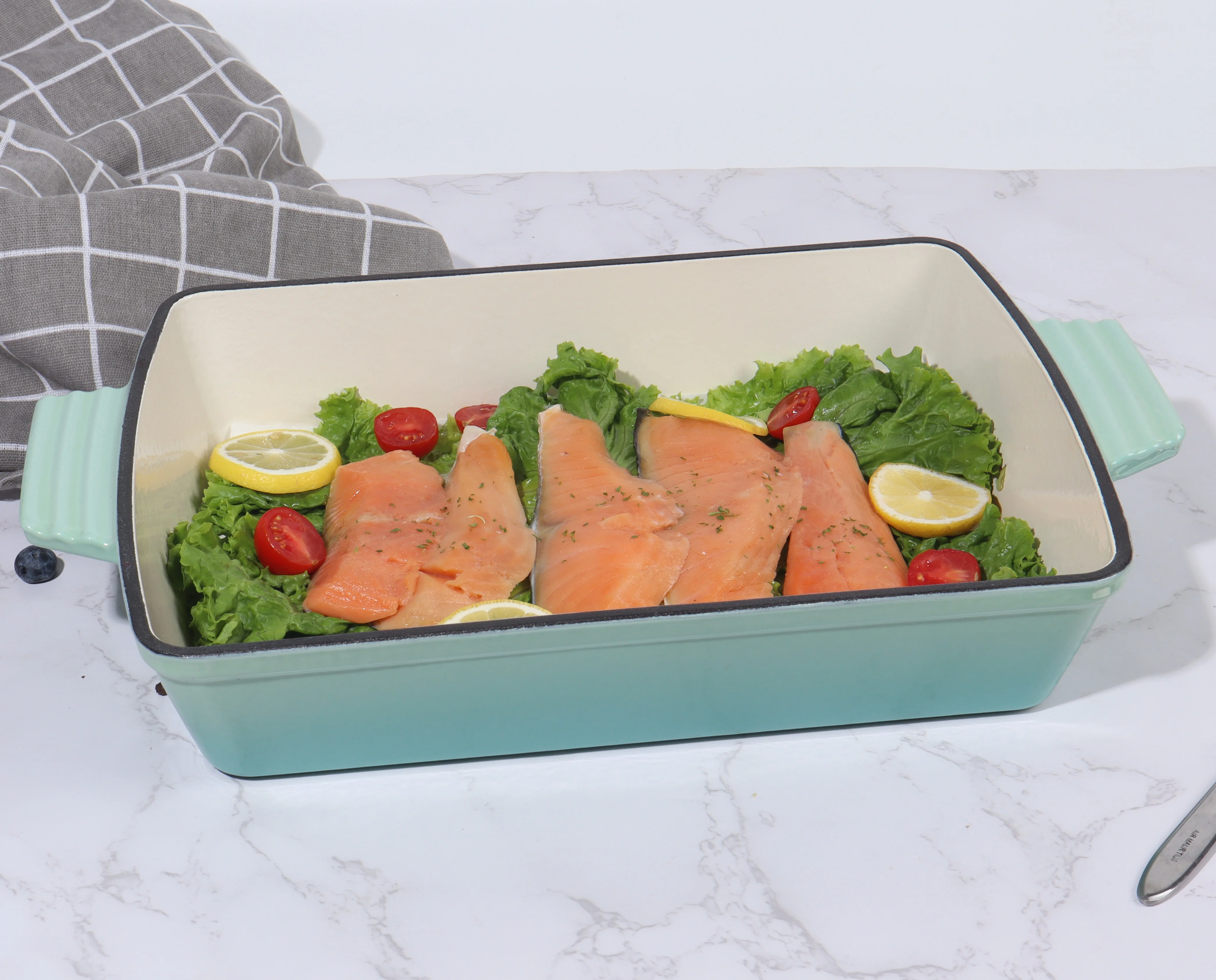 Enamel Cast Iron Roasting Lasagna Pan