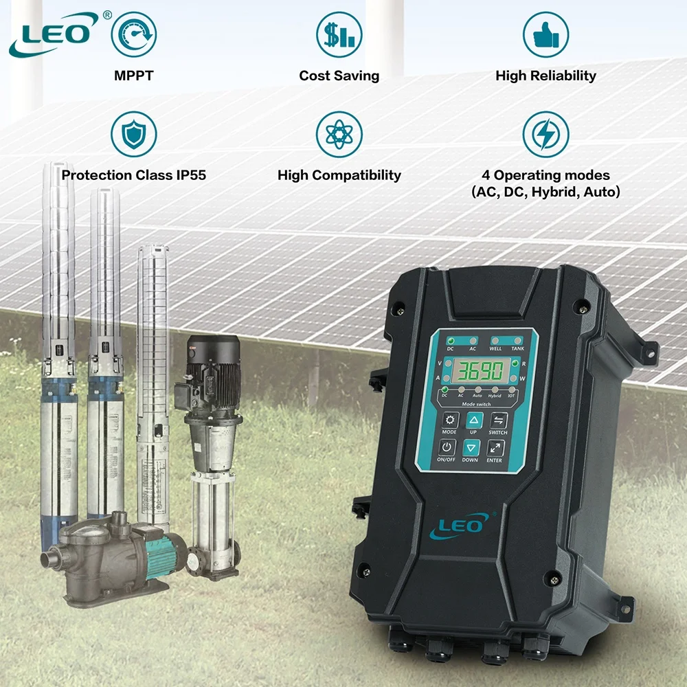 LEO DSKP Series AC/DC Inverter Pumping Solution Experience Solar Pump Controller Inverter DC Solar Pump Inverter