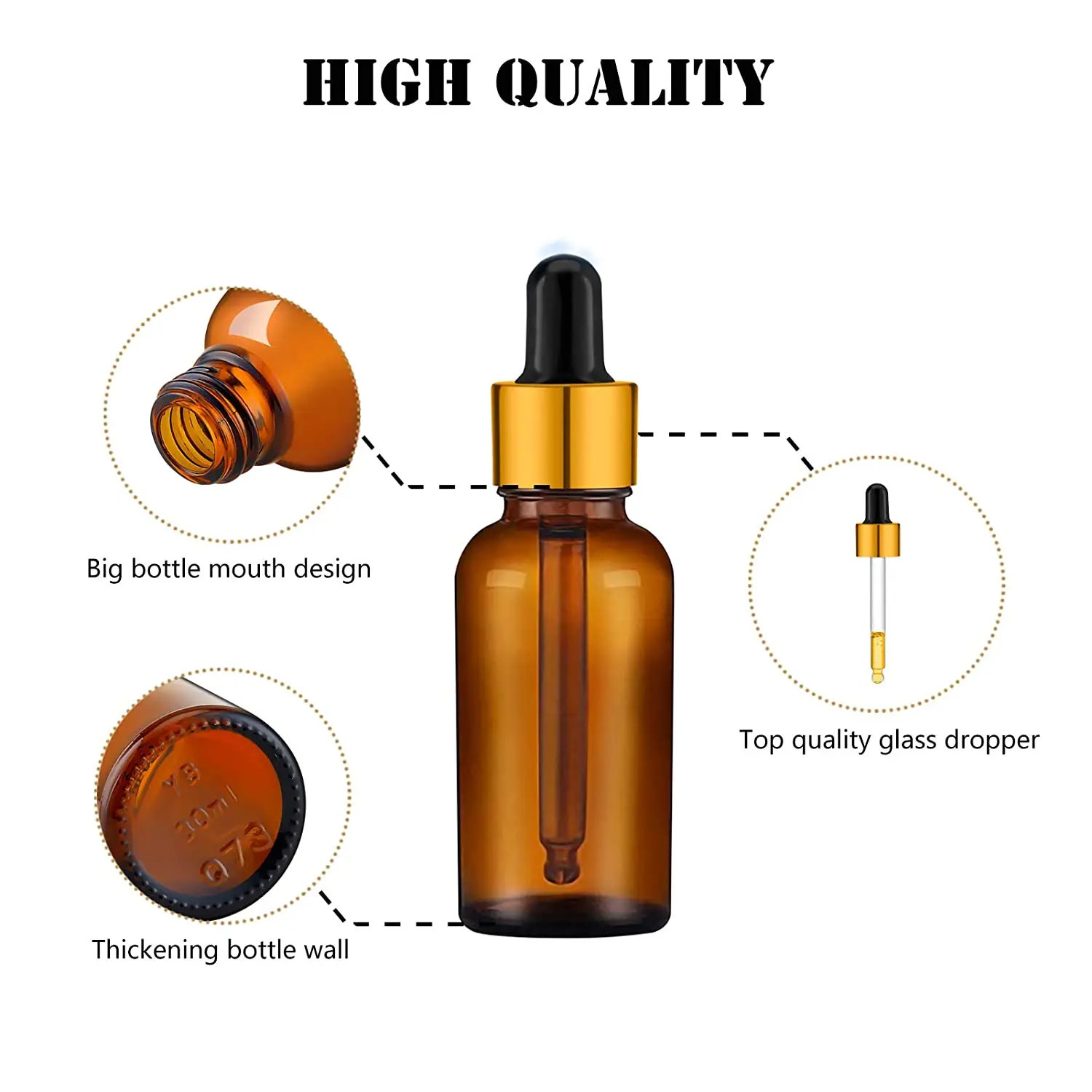 Clear Amber Moulded Injection Vials for Antibiotics Ring Finish GB19.7mm USP Type I II III