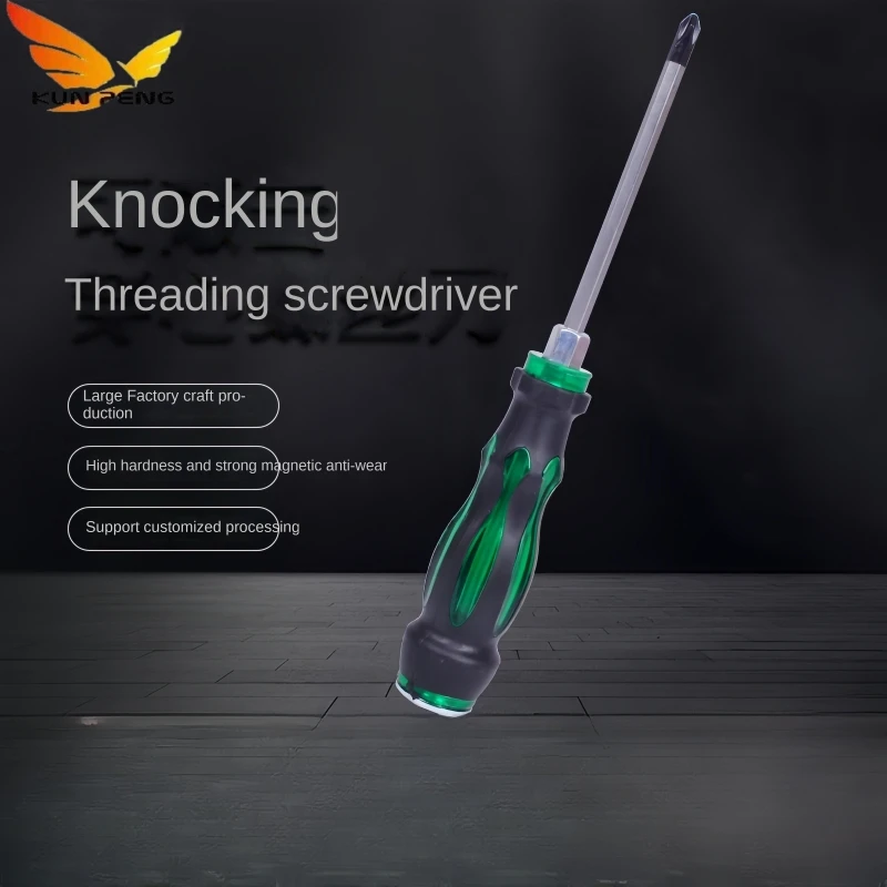 Hot Sale Green Octopus Handle Flat Blade Magnetic Screwdriver Auto Repair Tools Magnetic Crv Phillips Cross Screwdriver