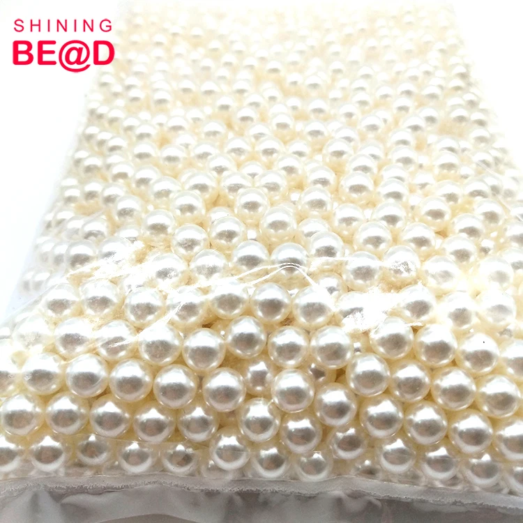 8 мм Оптом Бежевый Белый Искусственный Жемчуг ABS пластиковые круглые бусины без отверстий для изготовления ювелирных изделий ручной работы аксессуары для рукоделия